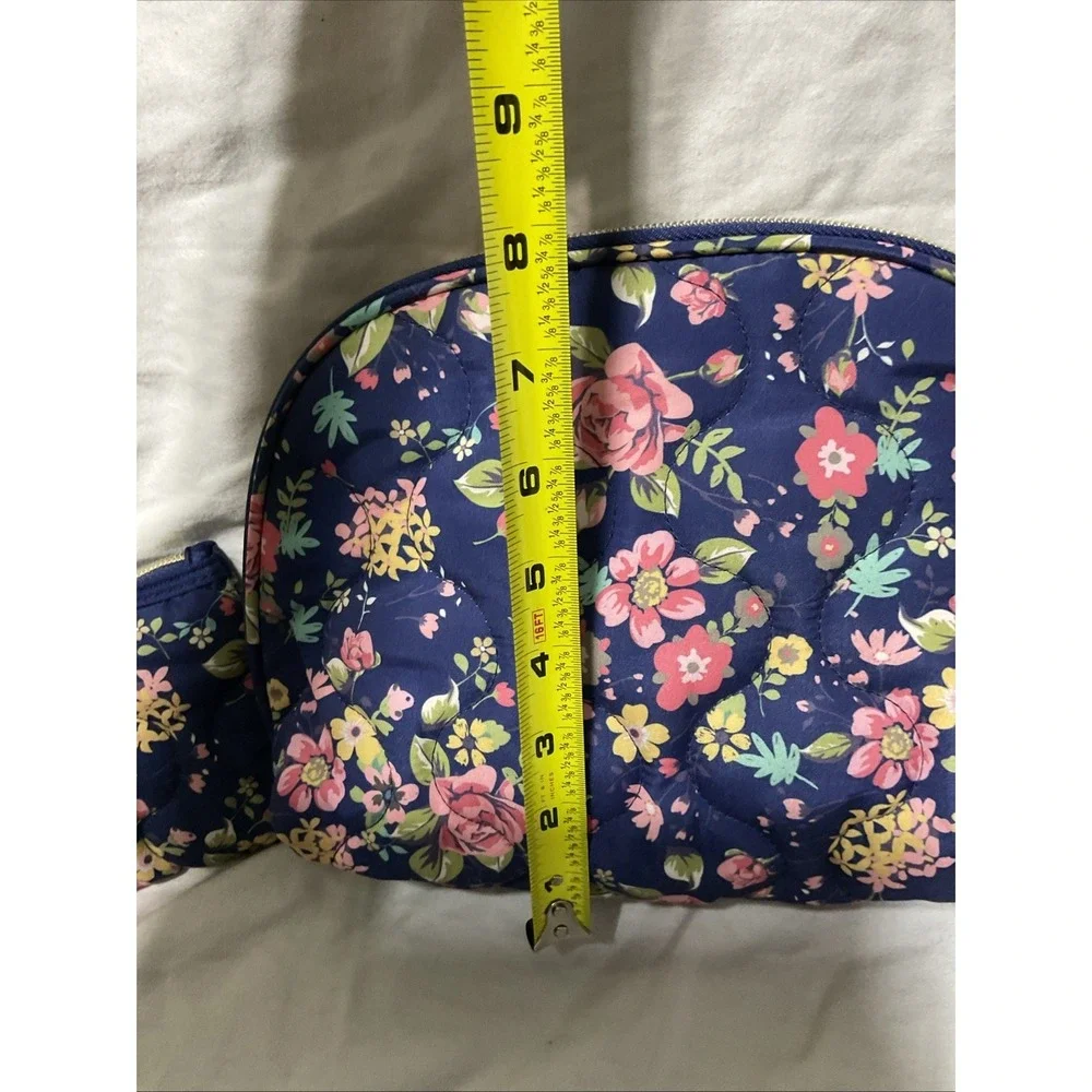 Floral‎  Print 2 bag travel Bag, Tote & Cosmetic Bag lightweight